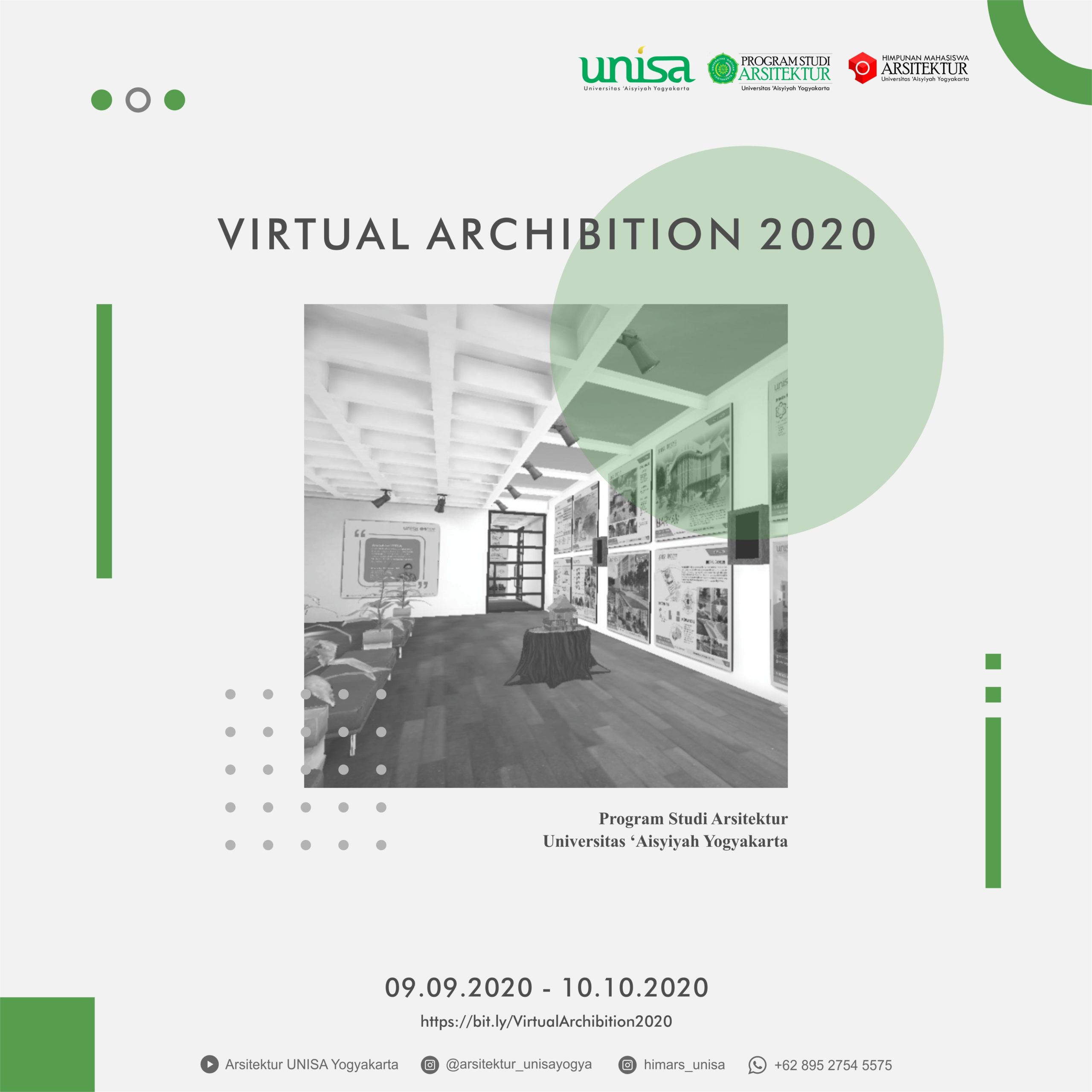 Program Studi Arsitektur Unisa Yogyakarta Mengadakan Virtual Archibition 2020 sebagai Adaptasi New Normal
