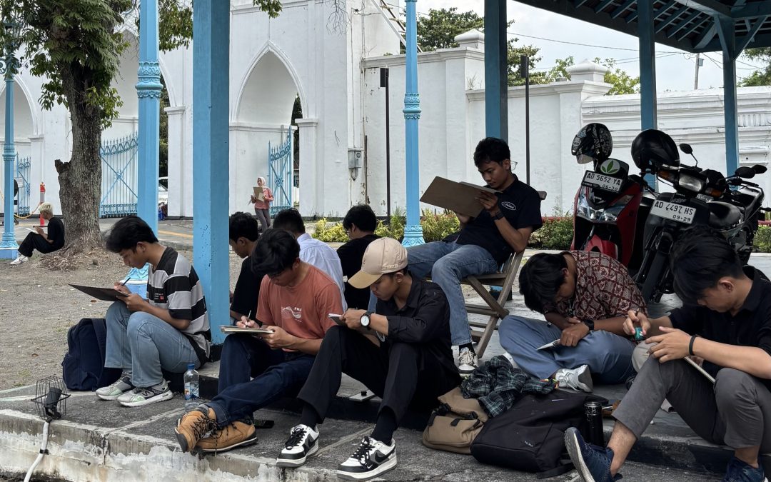 Seharian di Solo Versi Mahasiswa Arsitektur UNISA Yogyakarta: Live Sketch Edition!