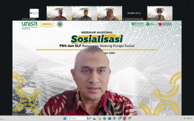 Webinar Nasional Prodi Arsitektur sukses digelar! Bedah Aturan PBG dan SLF Bangunan Fungsi Sosial
